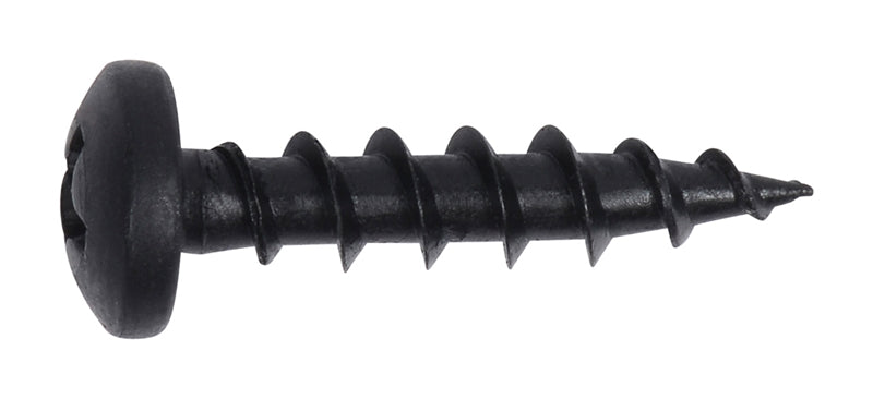 PAN HEAD DEEP THREAD SCREWS #2 Phillips Drive Black Oxide Plated