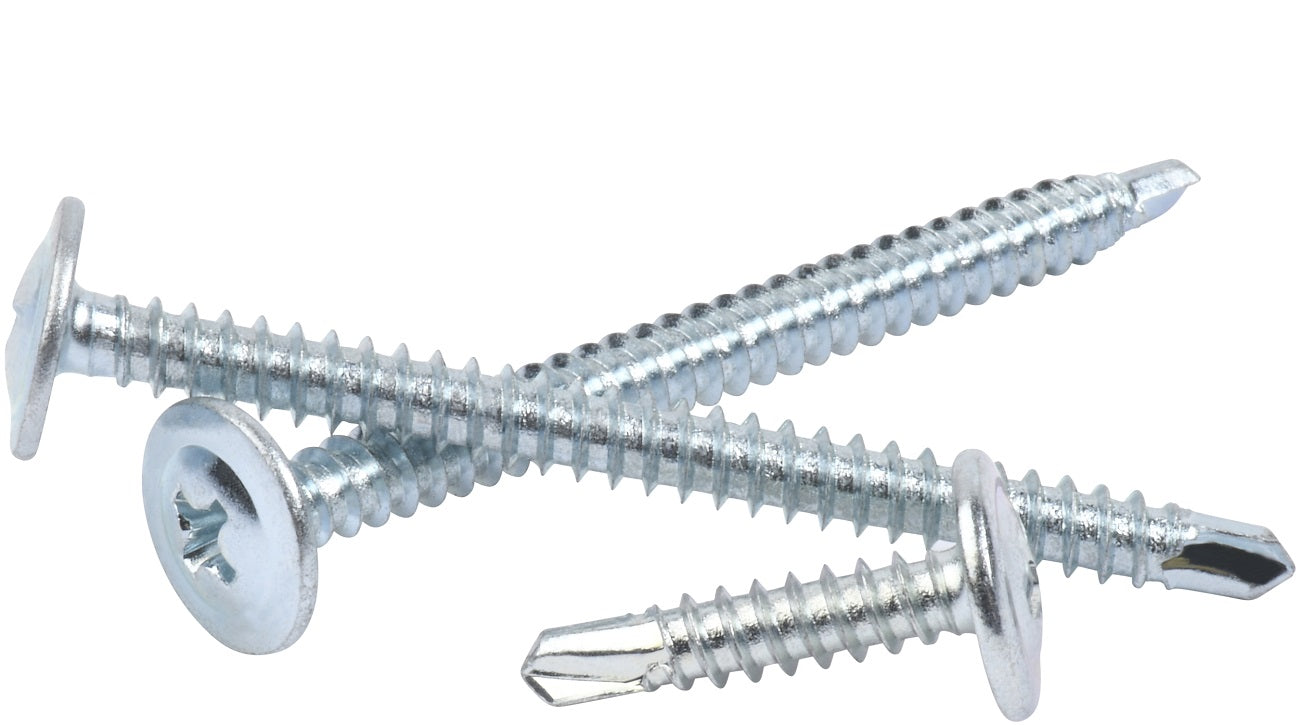#8 Modified Truss K-Lath Self Drilling Tek Screws #2 Phillips Drive Zinc Plated Steel MODIFIED TRUSS HEAD SELF DRILLING SCREWS #2 Phillips Drive Zinc Plated