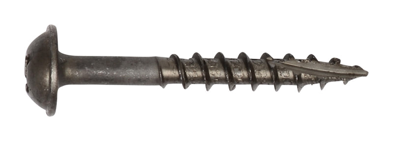 8x1-1/4 ROUND WASHER DEEP THREAD SCREWS Combo (Square & Phillips) Drive Plain Dri-Lube Steel Type-17 Drilling Point