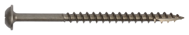 8x2-1/2 ROUND WASHER DEEP THREAD SCREWS Combo (Square & Phillips) Drive Plain Dri-Lube Steel Type-17 Drilling Point