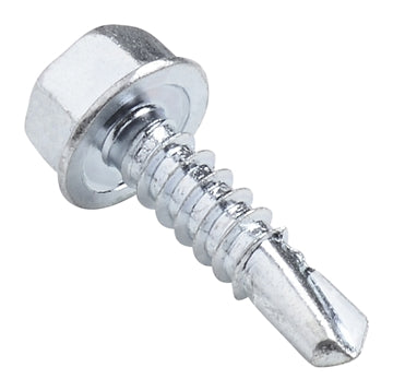 HIGH HEAD SELF DRILLING SCREWS High Hex Washer Head Zinc Plated Underhead