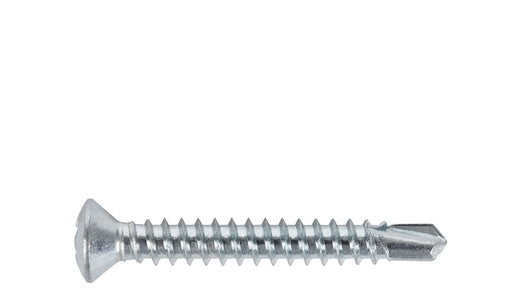 OVAL HEAD SELF DRILLING SCREWS #2 Phillips Drive Zinc Plated Steel