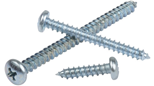 #8 X 1/2-inch Pan Head Phillips Tapping Screws – Steel Zinc Plated – 100-Pack By AMERICANINTEGRATEDSUPPLY.COM