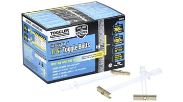 1/4" SNAPTOGGLE DRYWALL ANCHORS Toggler Brand