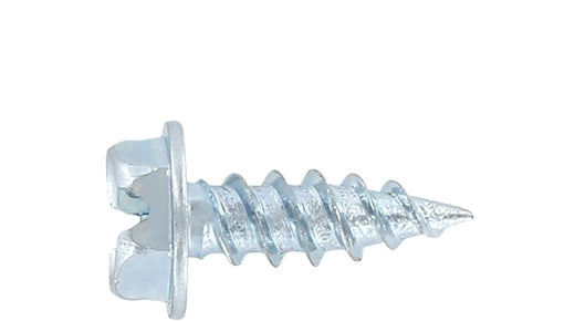 SELF PIERCING SCREWS Sharp Double Lead Thread 1/4 Slotted Hex Washer Head Zinc Plated
