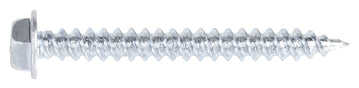 SELF PIERCING SCREWS Sharp Double Lead Thread 1/4 Slotted Hex Washer Head Zinc Plated