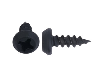 SELF PIERCING SCREWS Sharp Double Lead Thread Pan Framing Head Phillips Drive Black Phos Plated