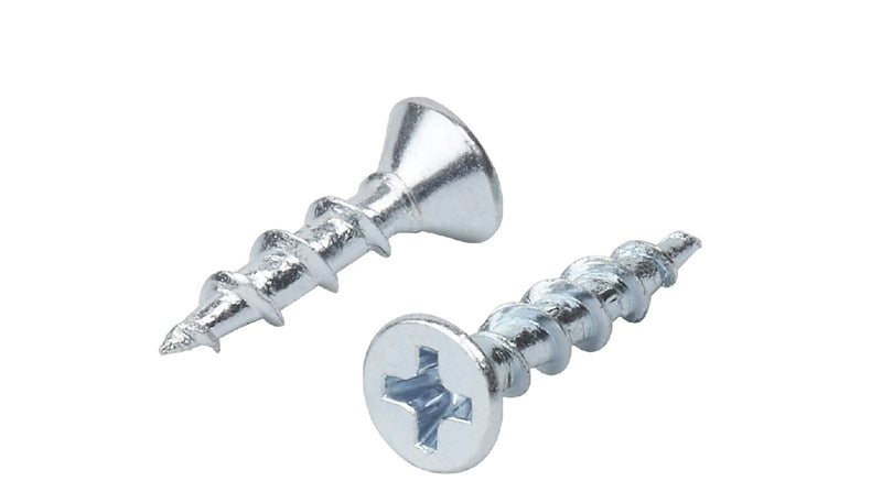 Cabinet Door Hinge & Slide Screws | Phillips Flat Head Screws PHILLIPS-ZINC Deep Thread Screws #2 Phillips Drive Zinc Plated