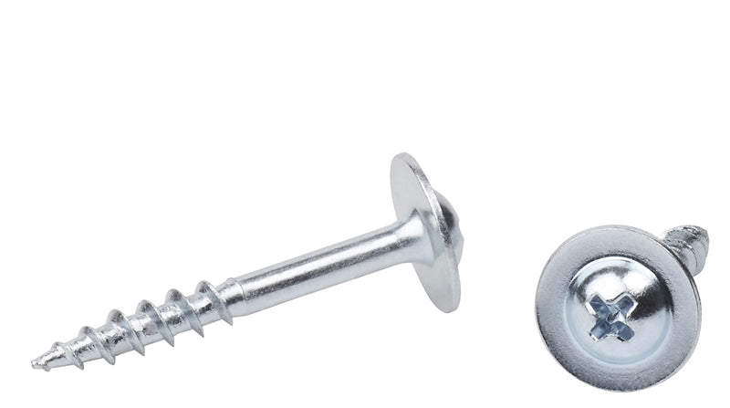 Drawer Front Adjusting Screws 1/2 INCH OVERSIZE HEAD ROUND WASHER DEEP THREAD SCREWS Phillips Drive Zinc Plated