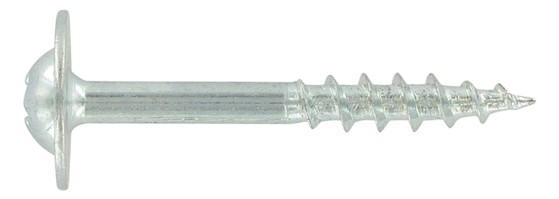 1/2 INCH OVERSIZE HEAD ROUND WASHER DEEP THREAD SCREWS Phillips Drive Zinc Plated