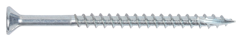 8x2-1/2 ZINC-SQUARE Assembly Screws #2 Square Drive Zinc Plated Flat Head with Nibs Type-17 Drilling Point