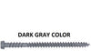 Dark Gray  Color COMPOSITE DECK SCREWS T-20 Torx (Star) Drive SKT Plated Steel Dual Thread Design