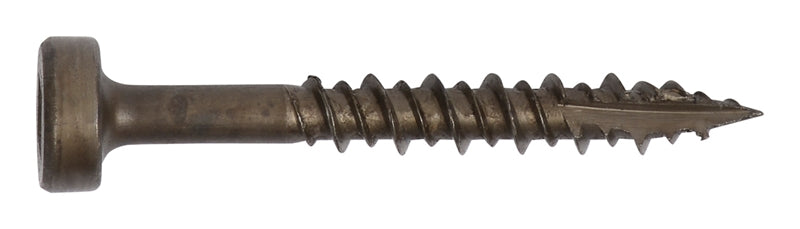 Hi-Lo - FACE FRAME SCREWS Square Drive Plain Dri-Lube Steel Hi-Lo Thread (For Soft & Hard Woods) Type-17 Drilling Point