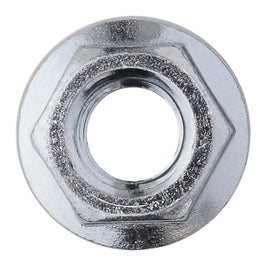 Hex Flange Lock Nuts Serrated Zinc Plated | 1/4-20 | 5/16-18 | 3/8-16 Top View Hex Serrated Flange Nuts