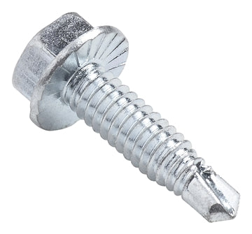 7/16 HEX WASHER HEAD FINE THREAD Self Drilling Screws Zinc Plated Steel Serrated Underhead