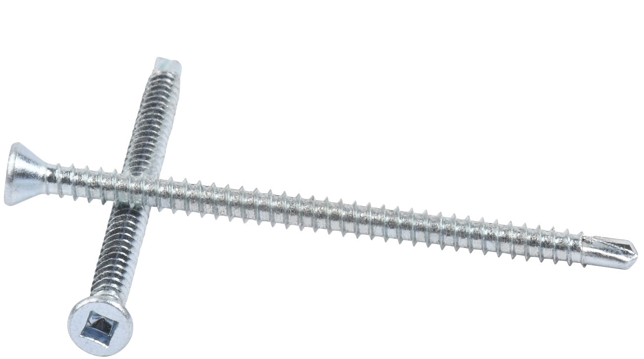 #6x1-5/8" #6x2-1/4" Trim Head Self Drilling Point Drywall Screws #1SQ Square Drive Zinc Plated