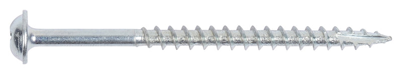 8x2-1/2 ROUND WASHER DEEP THREAD SCREWS Combo (Square & Phillips) Drive Zinc Plated Type-17 Drilling Point