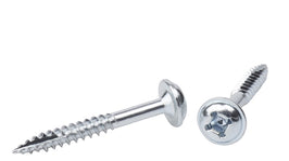 ROUND WASHER FINE THREAD SCREWS Combo (Square & Phillips) Drive Zinc Plated Type-17 Drilling Point